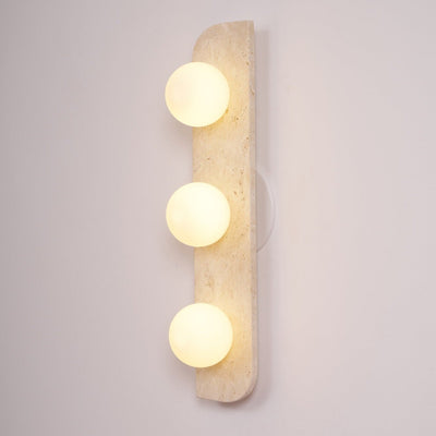 Serearia Minimalist Travertine Plug-In Wall Light
