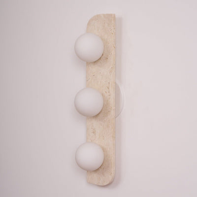 Serearia Minimalist Travertine Plug-In Wall Light