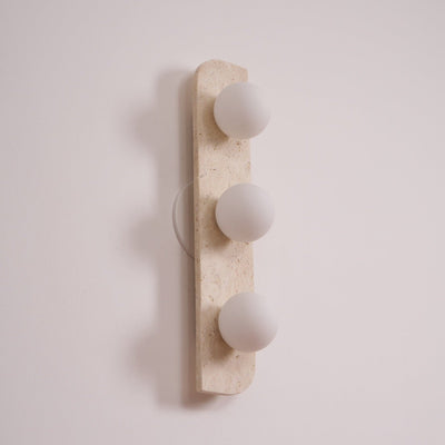Serearia Minimalist Travertine Plug-In Wall Light