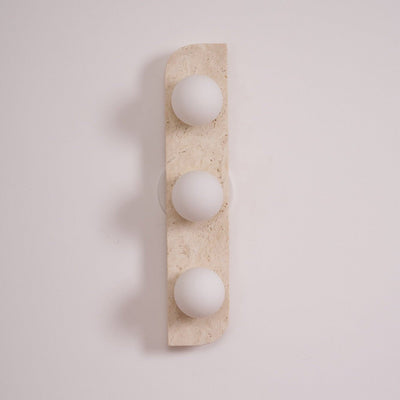 Serearia Minimalist Travertine Plug-In Wall Light