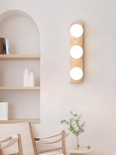 Serearia Minimalist Travertine Plug-In Wall Light