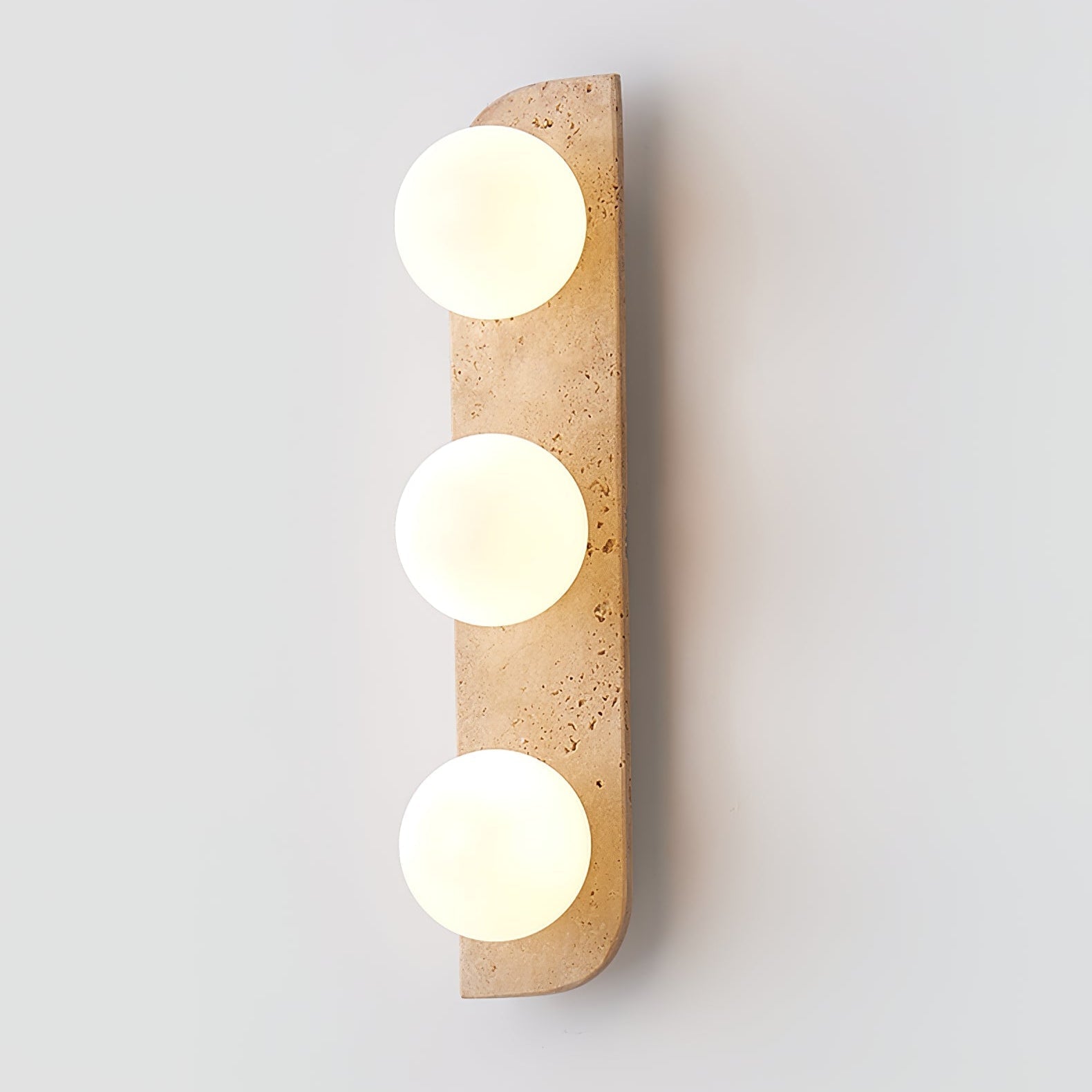 Serearia Minimalist Travertine Plug-In Wall Light