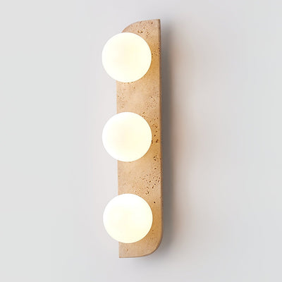 Serearia Minimalist Travertine Plug-In Wall Light