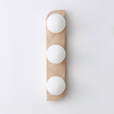 Serearia Minimalist Travertine Plug-In Wall Light