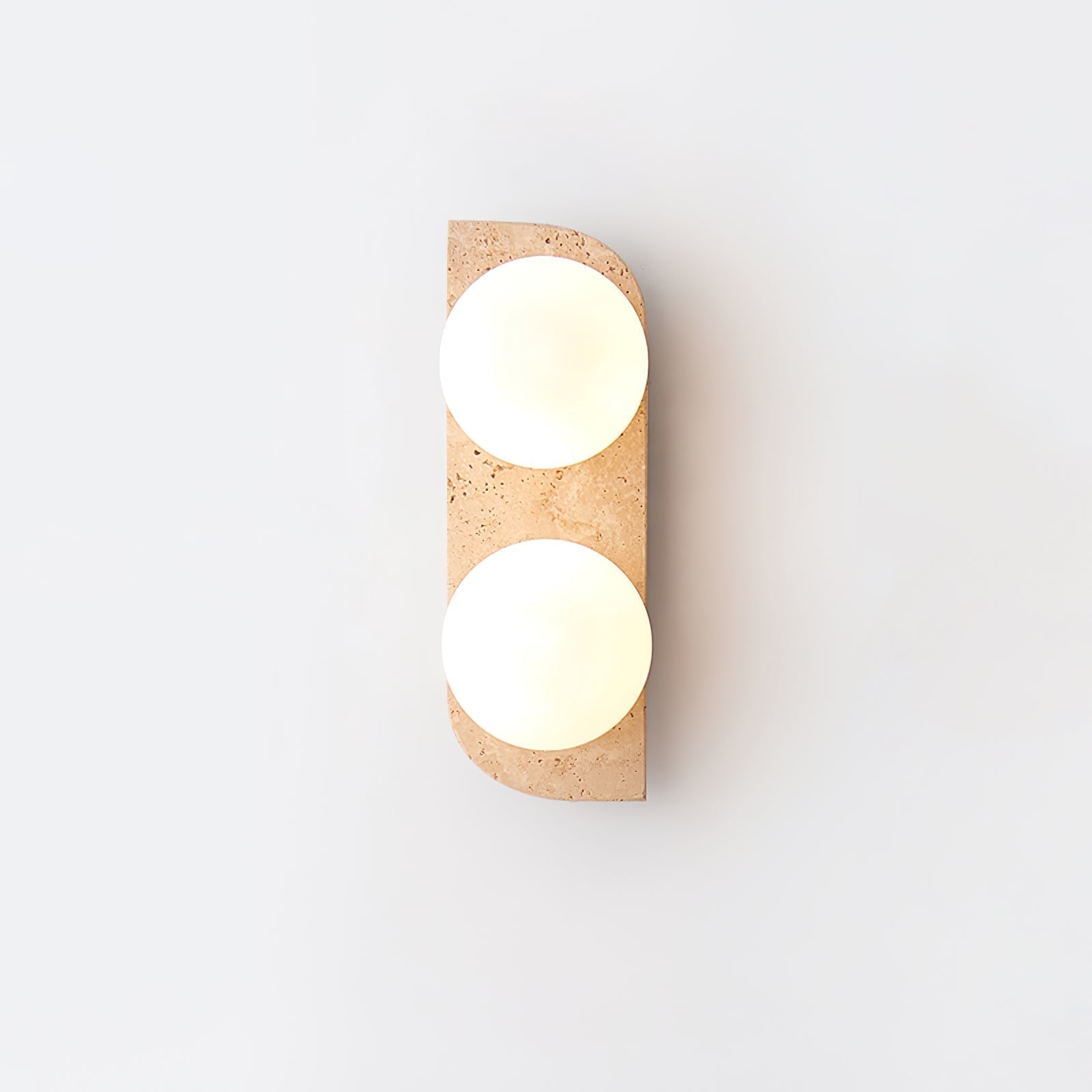 Serearia Minimalist Travertine Plug-In Wall Light
