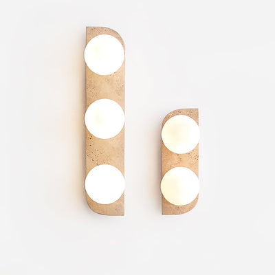 Serearia Minimalist Travertine Plug-In Wall Light