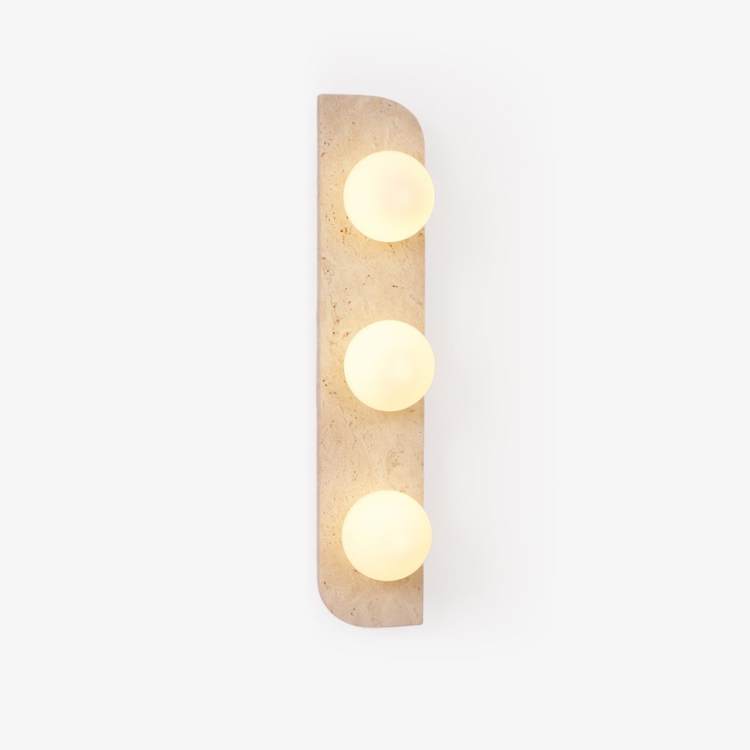 Serearia Minimalist Travertine Plug-In Wall Light