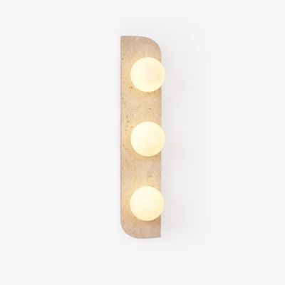 Serearia Minimalist Travertine Plug-In Wall Light