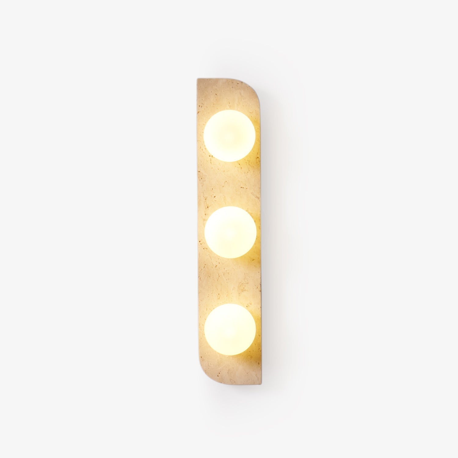 Serearia Minimalist Travertine Plug-In Wall Light
