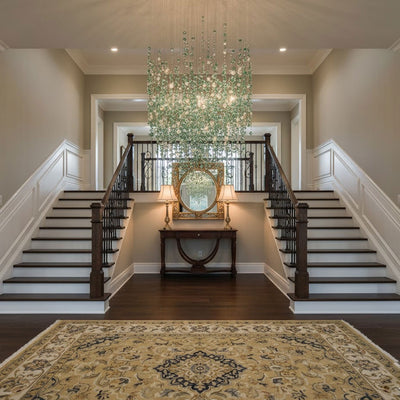 Rainfall Crystal Emerald Green Clear Customize Chandelier