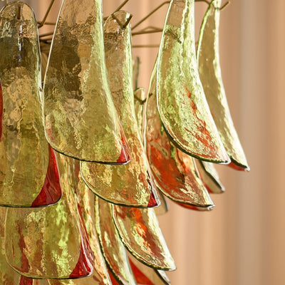 Celoraria Chandelier Murano Glass Petal Elegant