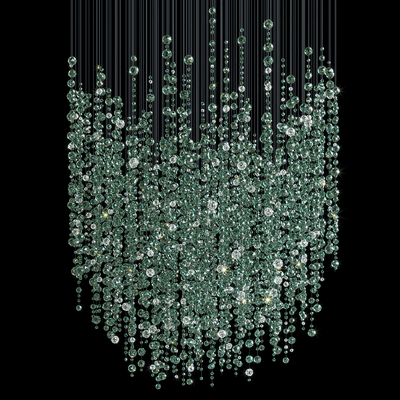 Rainfall Crystal Emerald Green Clear Customize Chandelier