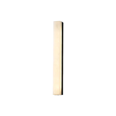Quill Brass Alabaster Wall Lamp