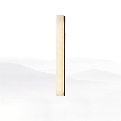 Quill Brass Alabaster Wall Lamp