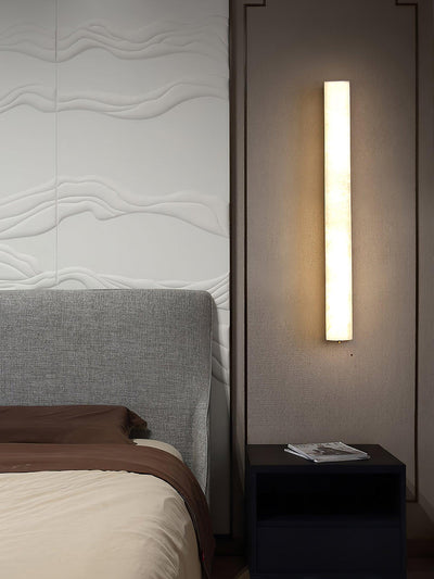 Nivearia Minimalist Alabaster Wall Lamp Rectangular