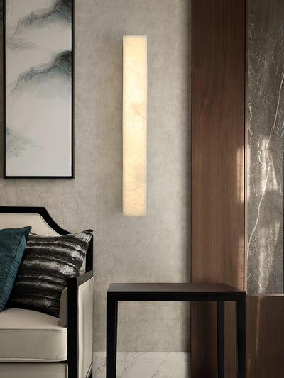 Nivivette Pillar Alabaster Wall Lamp