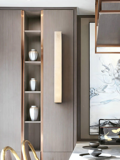 Nivivette Pillar Alabaster Wall Lamp