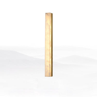 Nivearia Minimalist Alabaster Wall Lamp Rectangular