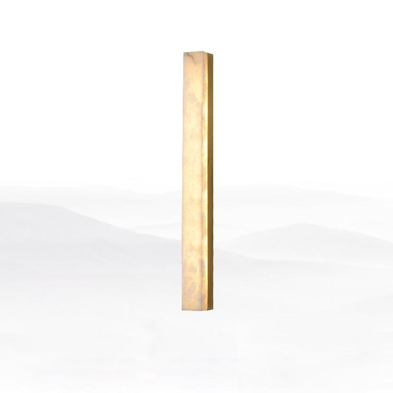 Nivearia Minimalist Alabaster Wall Lamp Rectangular