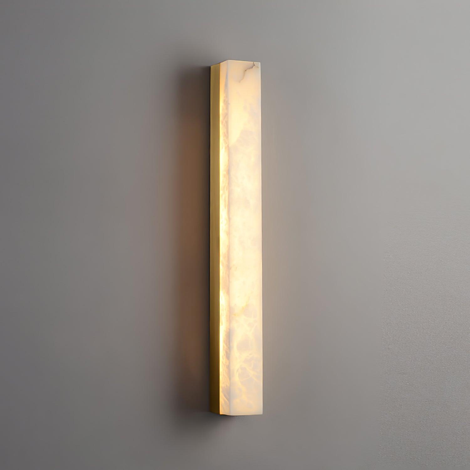 Nivivette Pillar Alabaster Wall Lamp