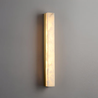 Nivivette Pillar Alabaster Wall Lamp