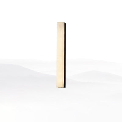 Nivearia Minimalist Alabaster Wall Lamp Rectangular
