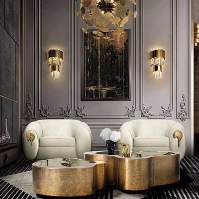 Vevyniel Postmodern Luxury Empire Crystal Wall Lamp
