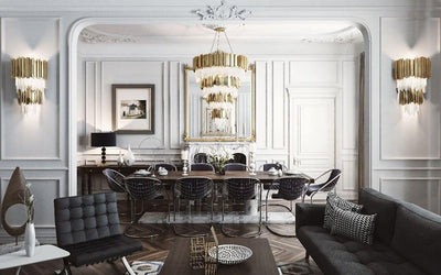 Vevyniel Postmodern Luxury Empire Crystal Wall Lamp