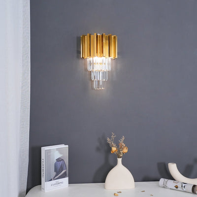 Vevyniel Postmodern Luxury Empire Crystal Wall Lamp