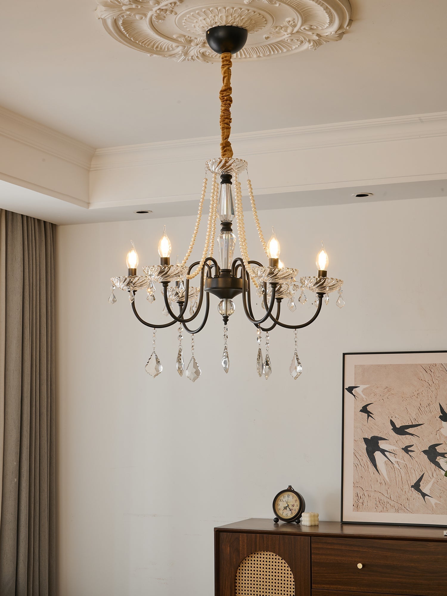 Cisoren Postmodern Luxury Pearls Crystal Chandelier