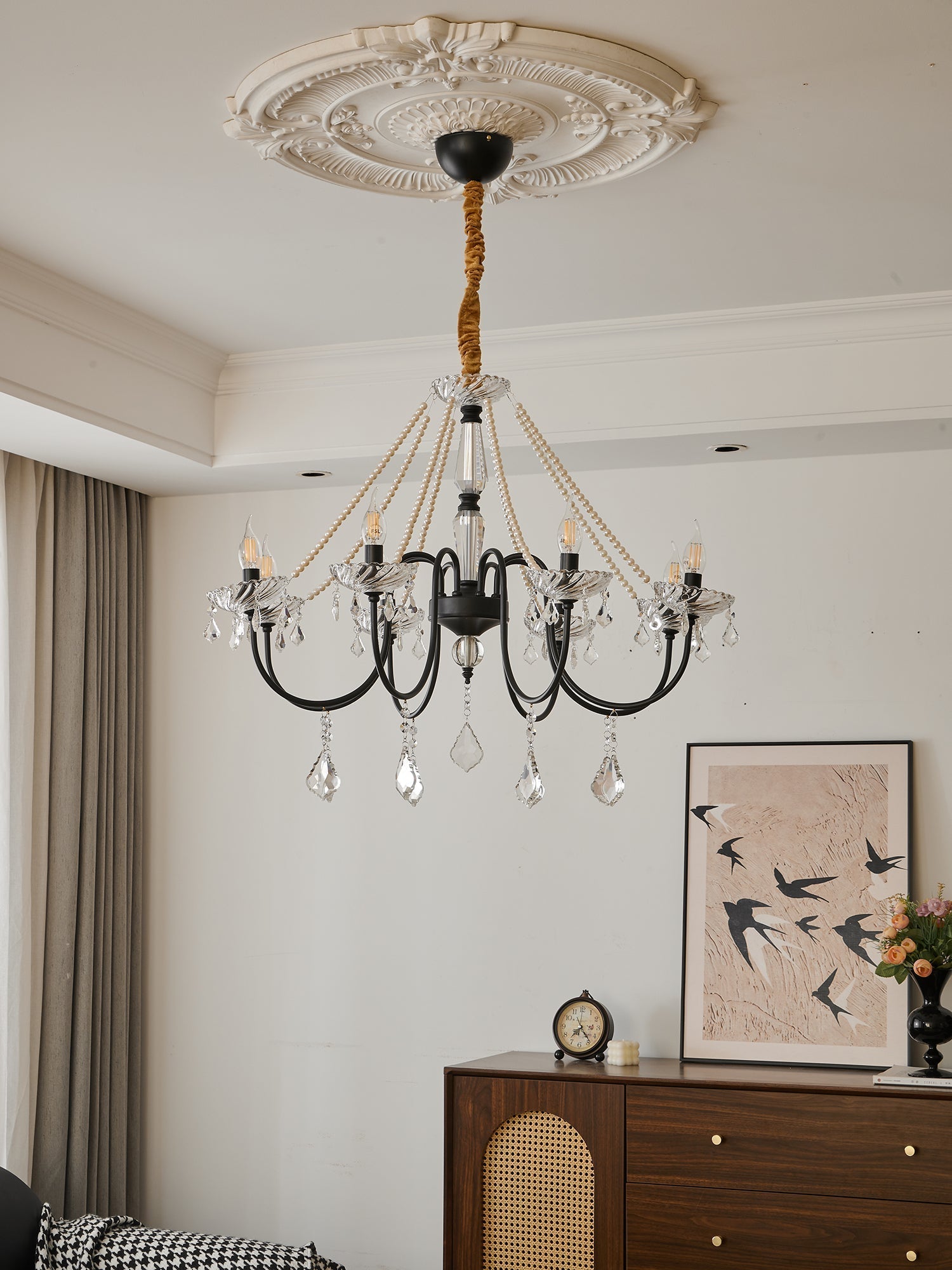 Cisoren Postmodern Luxury Pearls Crystal Chandelier