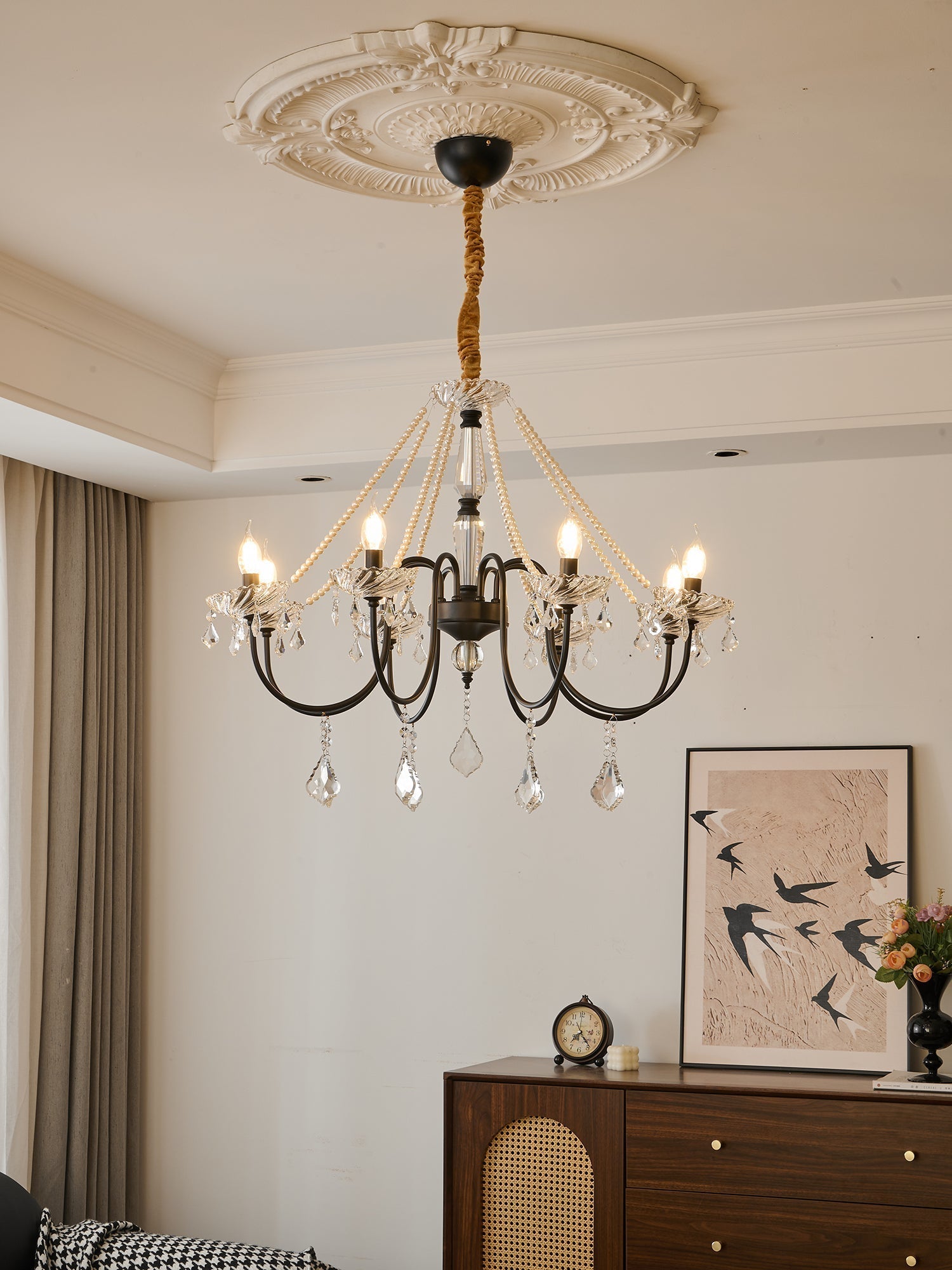 Cisoren Postmodern Luxury Pearls Crystal Chandelier