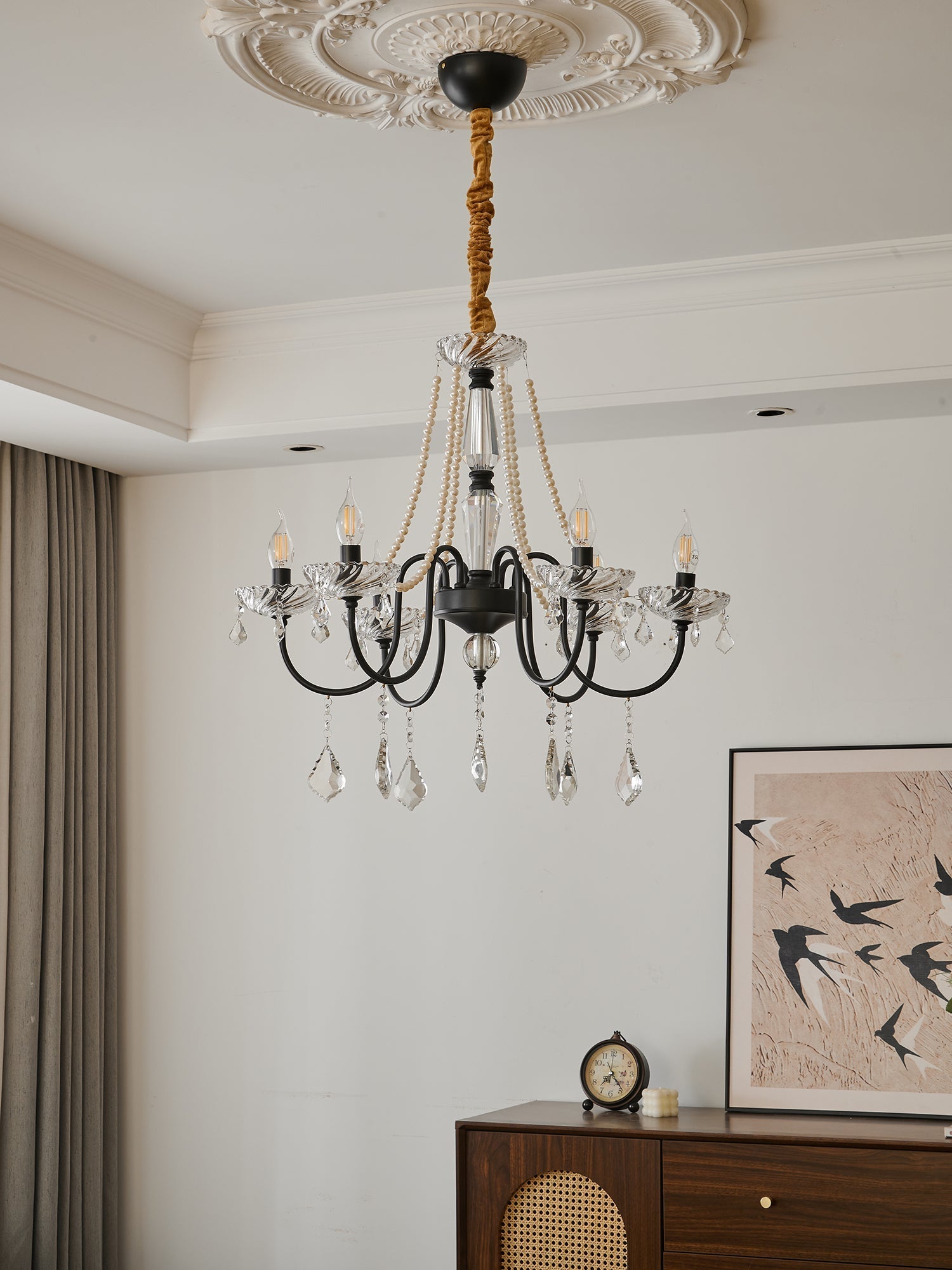 Cisoren Postmodern Luxury Pearls Crystal Chandelier