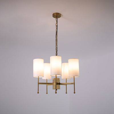 Ulcarisra Traditional Vintage Brass Fabric Chandelier
