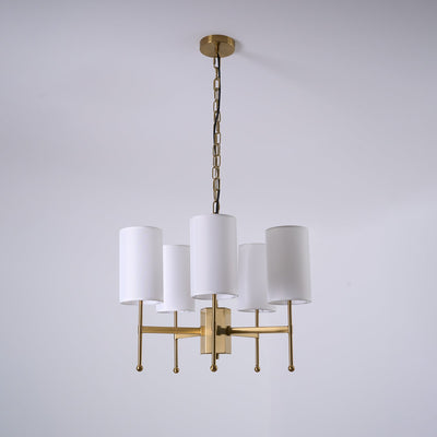 Ulcarisra Traditional Vintage Brass Fabric Chandelier