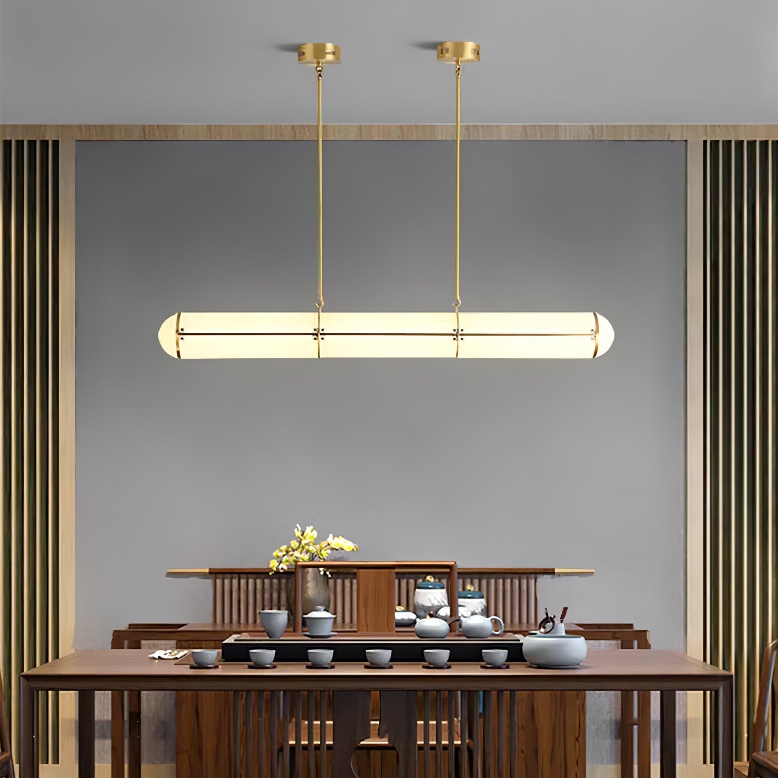 Rivenette Pendant Light Cylindrical Endless Dining