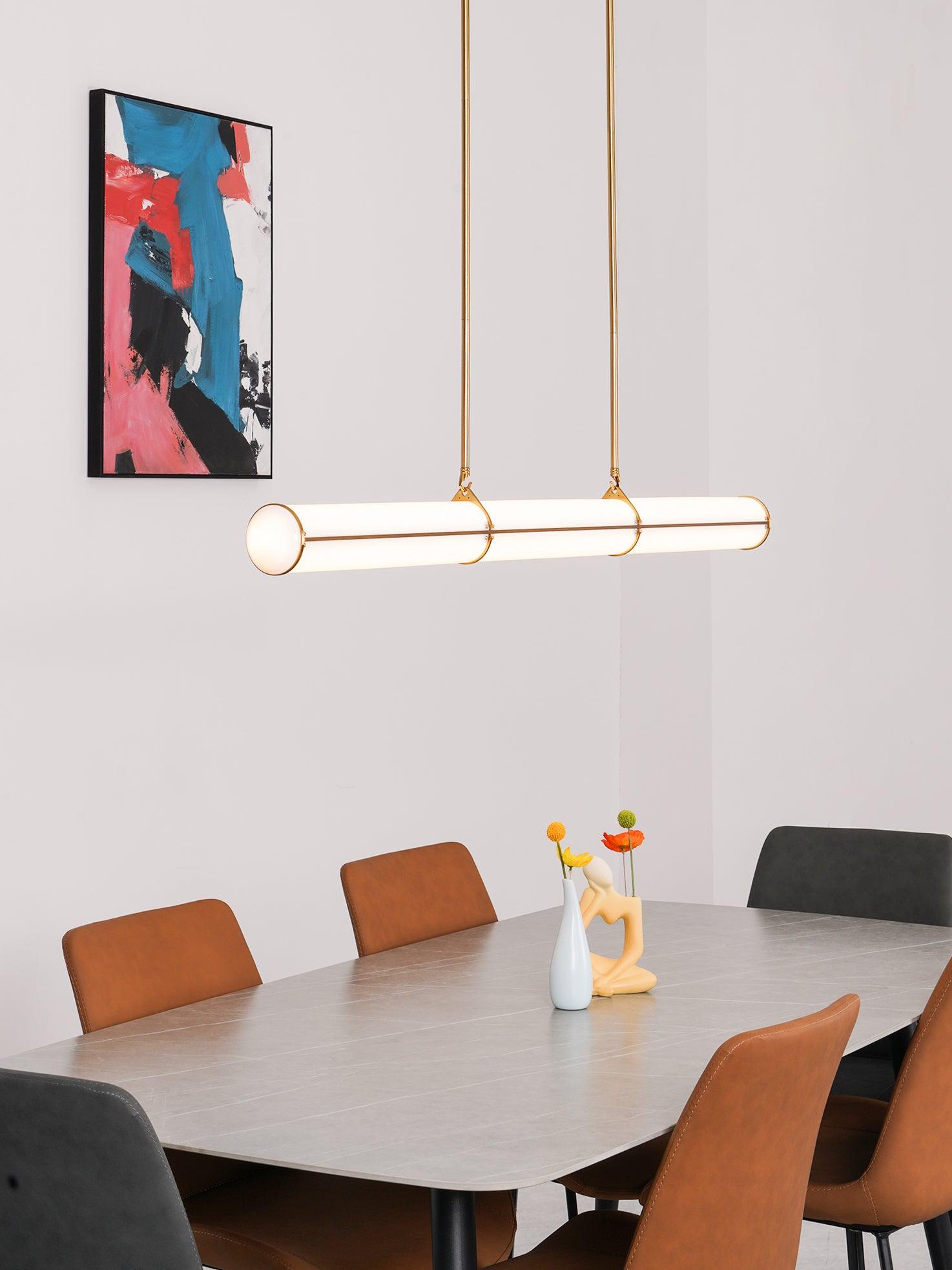 Rivenette Pendant Light Cylindrical Endless Dining