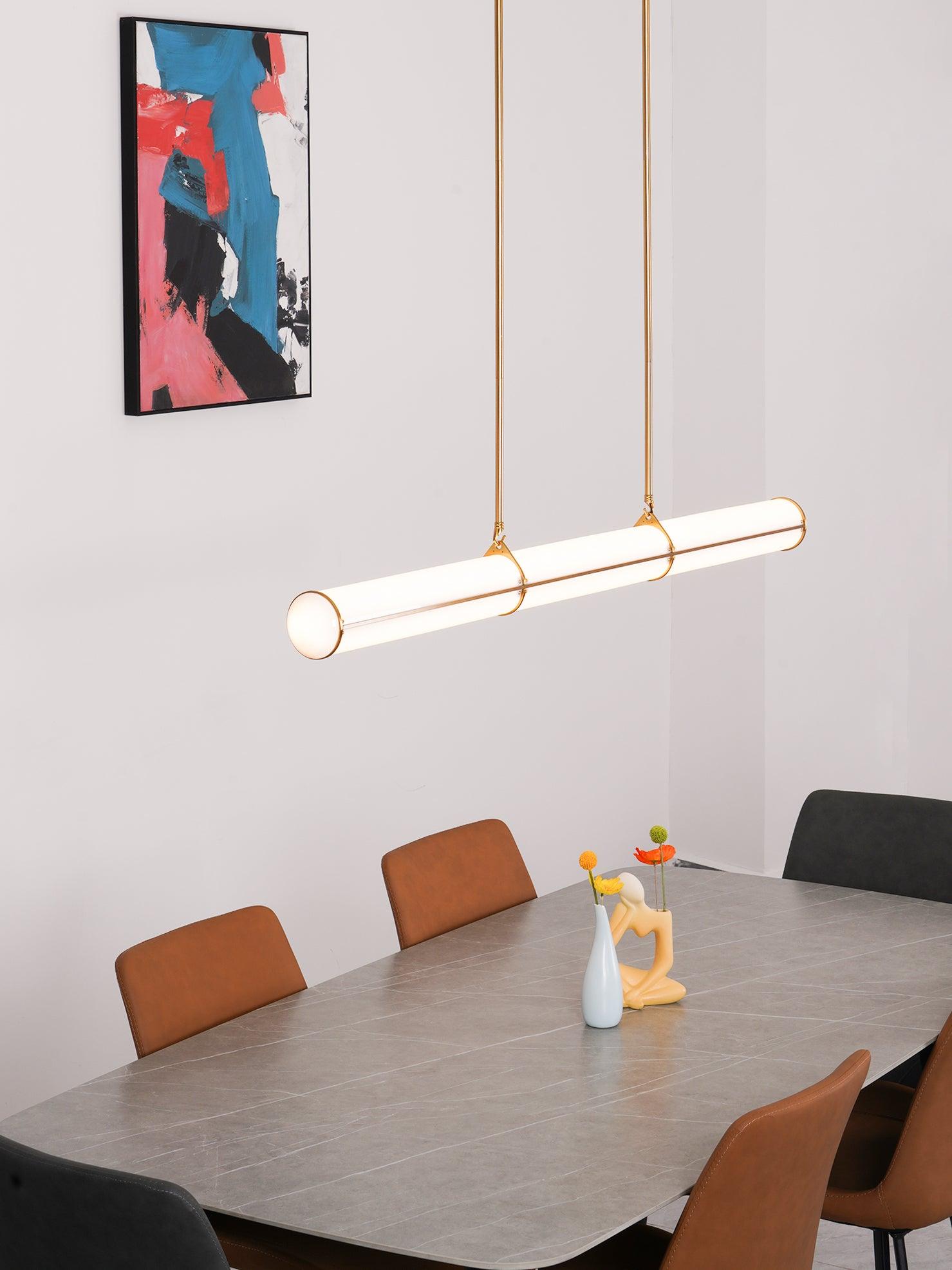 Rivenette Pendant Light Cylindrical Endless Dining