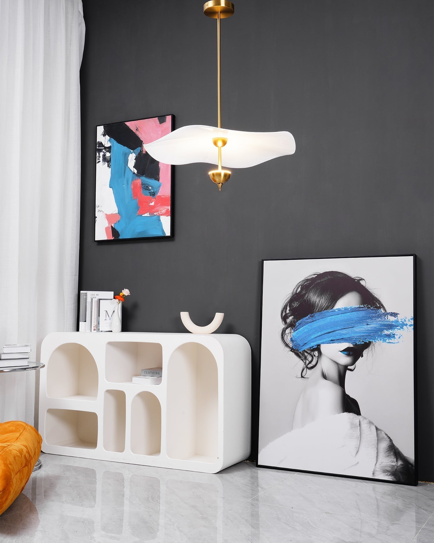 Lioraise Pendant Light Double Biscuit for Living Room