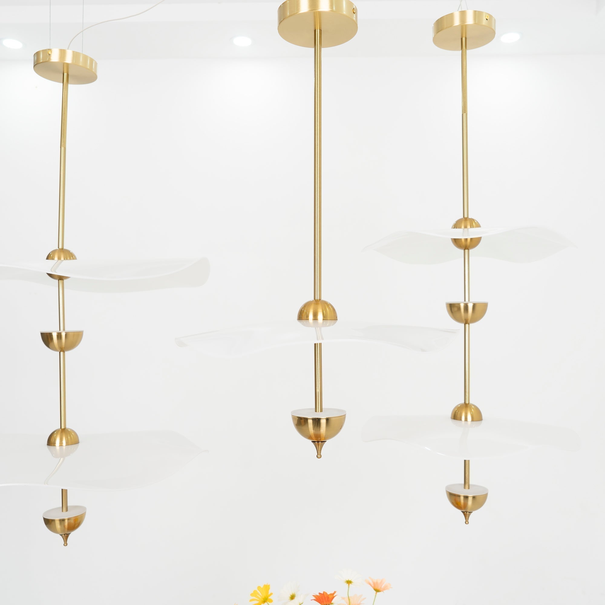 Lioraise Pendant Light Double Biscuit for Living Room
