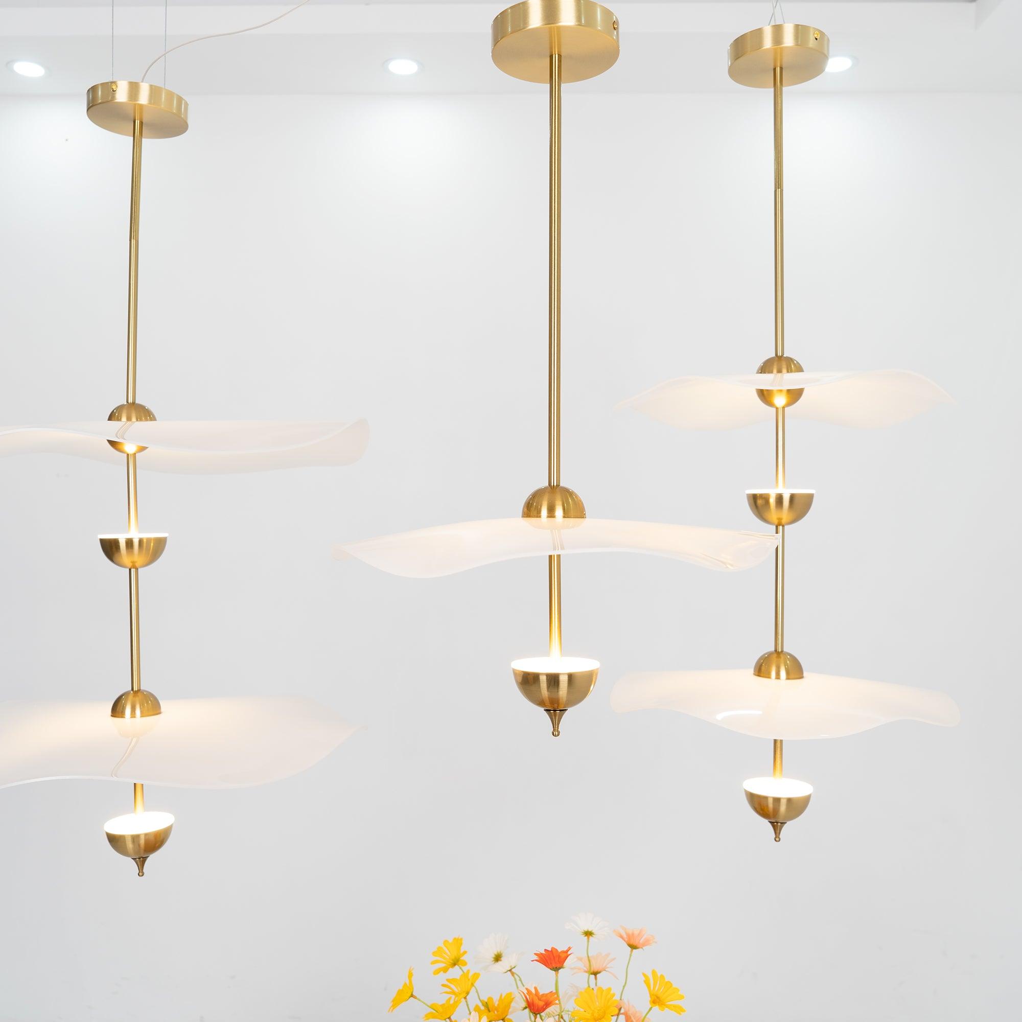 Lioraise Pendant Light Double Biscuit for Living Room