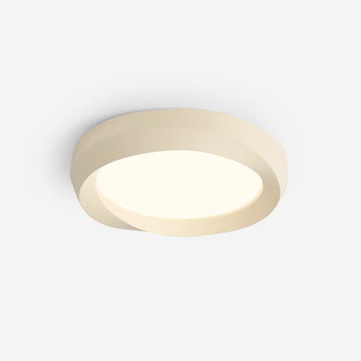 Ceiling Lamp Resin with Soft Curved Frame in Neutral Tones - Neutral Decor