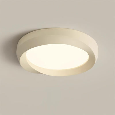 Ceiling Lamp Resin with Soft Curved Frame in Neutral Tones - Neutral Decor