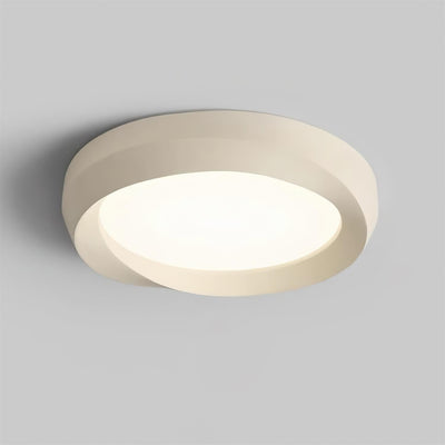 Ceiling Lamp Resin with Soft Curved Frame in Neutral Tones - Neutral Decor