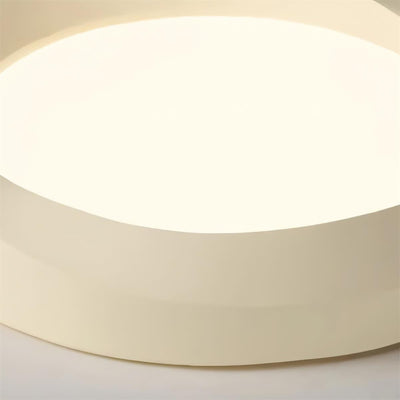 Ceiling Lamp Resin with Soft Curved Frame in Neutral Tones - Neutral Decor