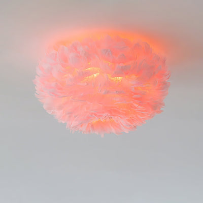 Zalore Premium Nordic Art Feathered Ceiling Lamp