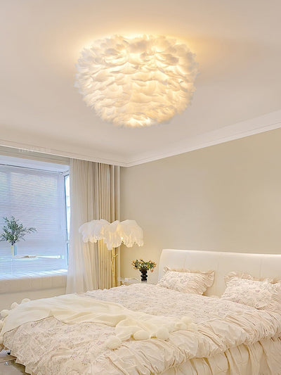 Zalore Premium Nordic Art Feathered Ceiling Lamp