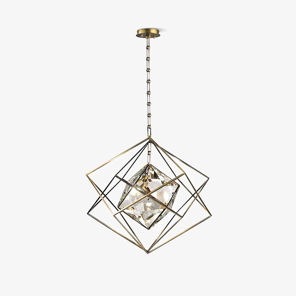 Zovin Brass & Crystal Glam Pendant Light