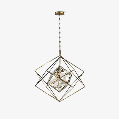 Zovin Brass & Crystal Glam Pendant Light