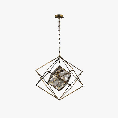 Zovin Brass & Crystal Glam Pendant Light